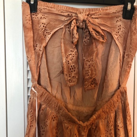 YFB Ellis Eyelet Strapless Jumpsuit in Mesa Oil Size S - NWT - Picture 9 of 11